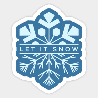 Let It Snow Sticker